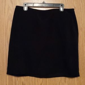 Black mini skirt
